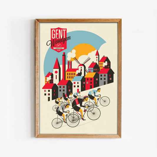 Cycling Print for the Spring Classic Gent Wevelgem