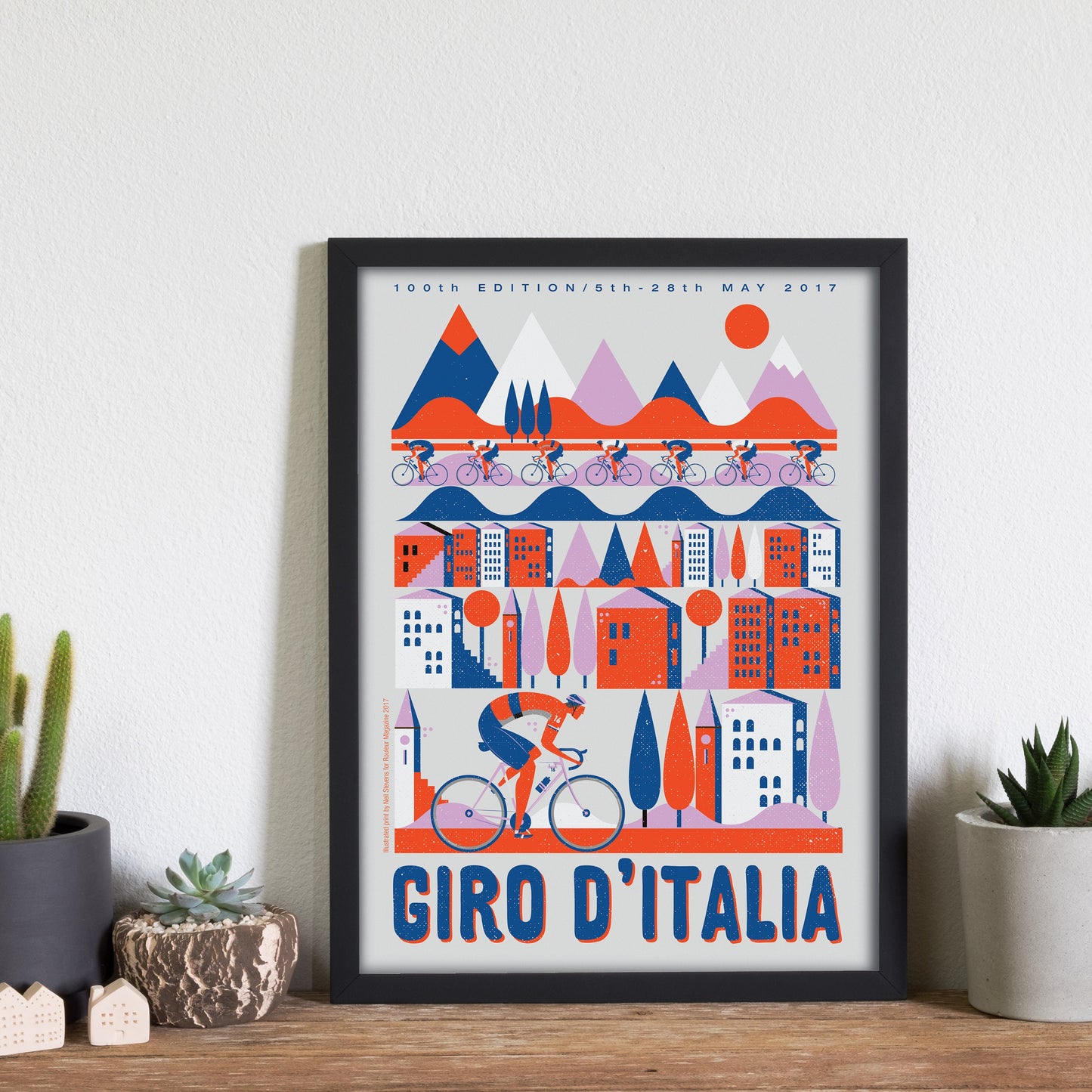 Cycling Print, Giro d'italia, Tour of Italy, Bike art