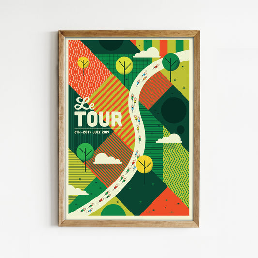 Tour de France Cycling Print