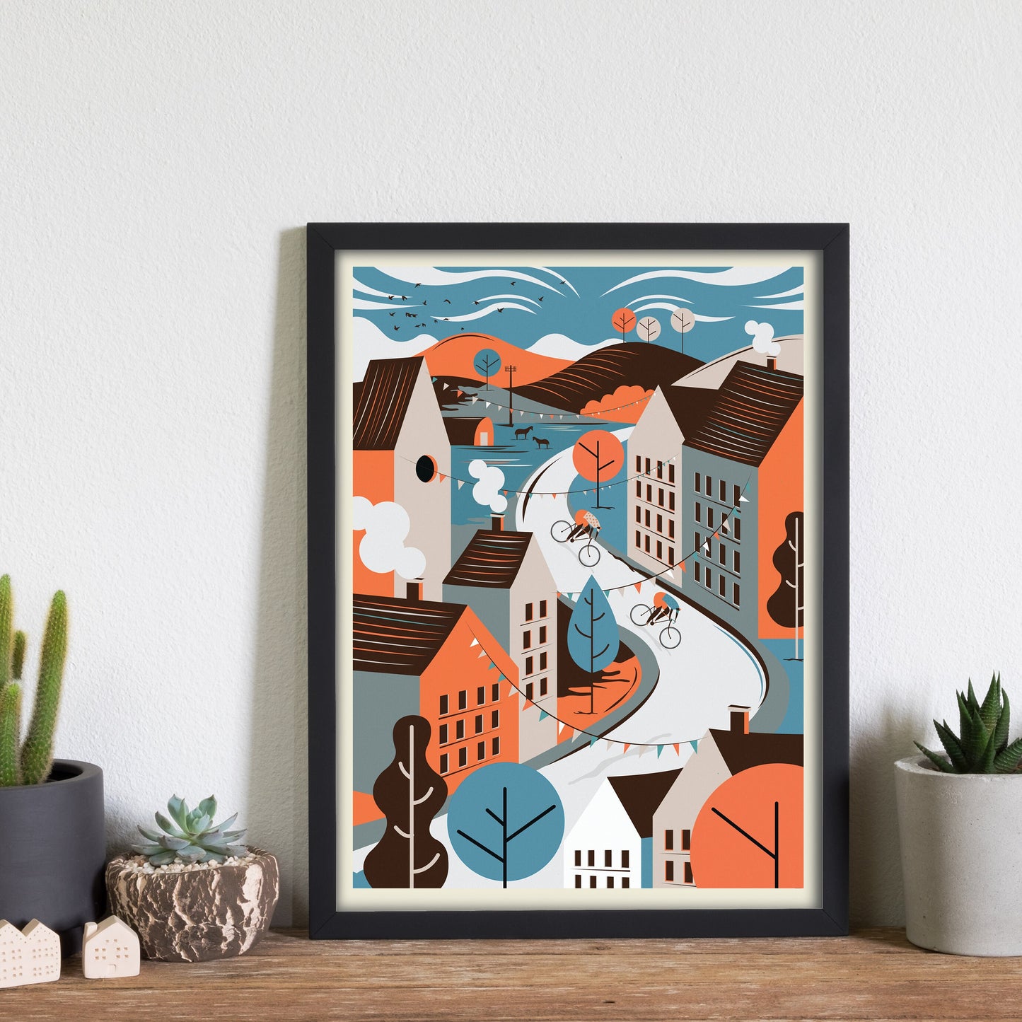 Cycling Print, Raceday Cycling Poster