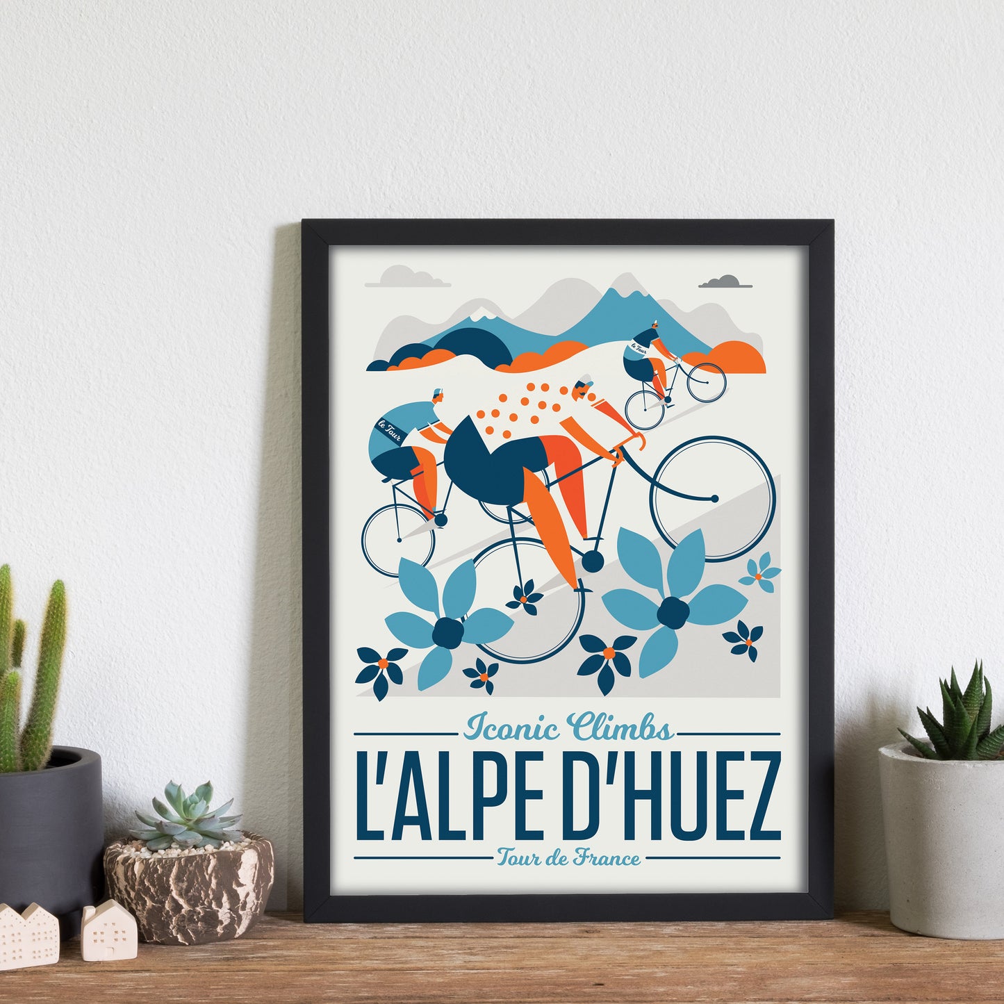 Cycling Print, Tour de France Alpe d'huez