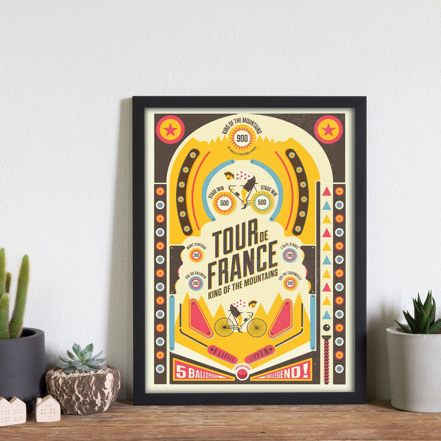 Cycling Print, Tour de France Pinball Machine