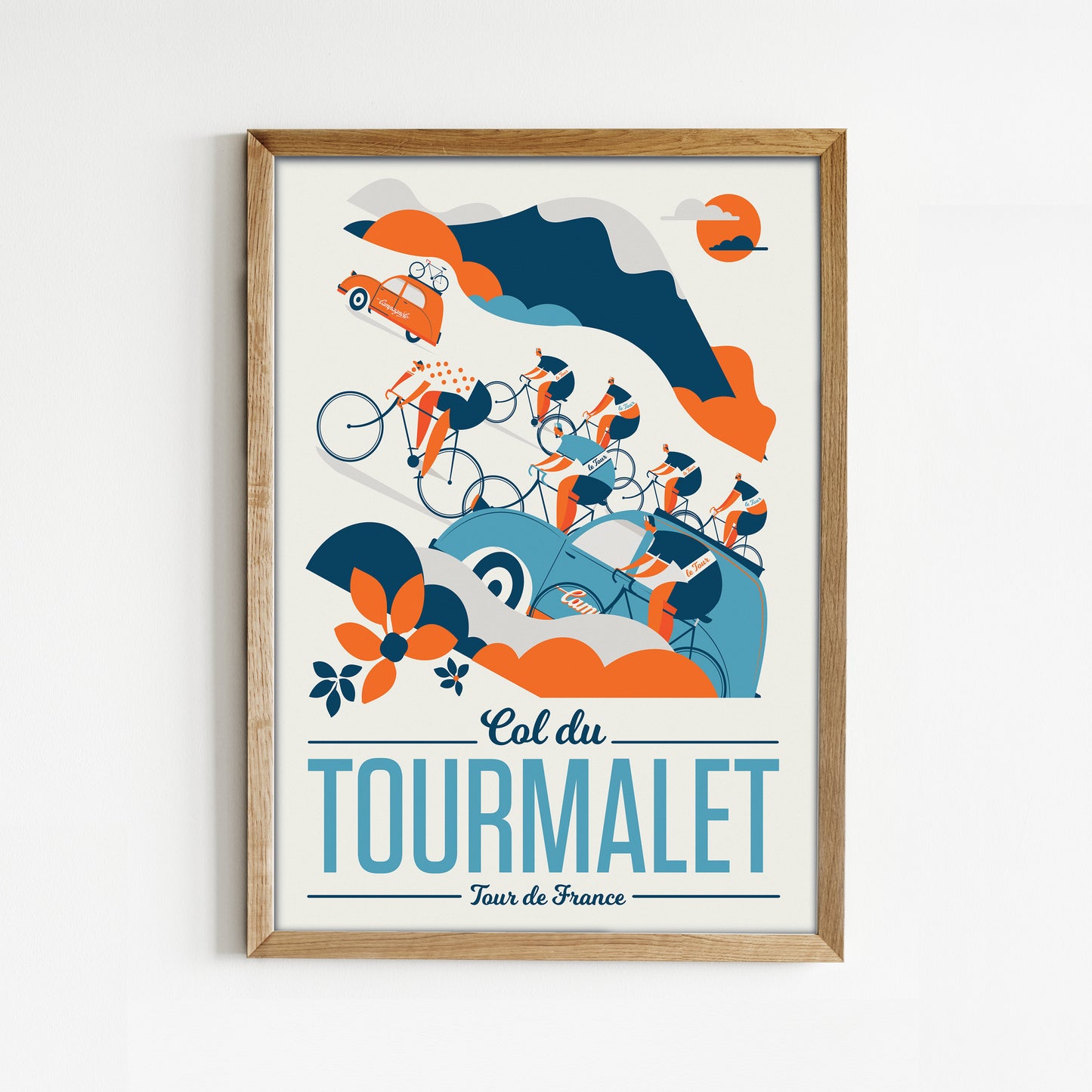 Cycling Print, Tour de France, Col du Tourmalet