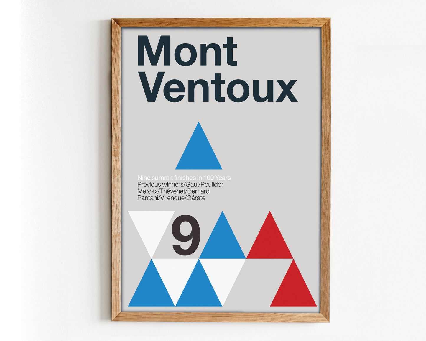 Cycling Print, Mont Ventoux Typographic Poster