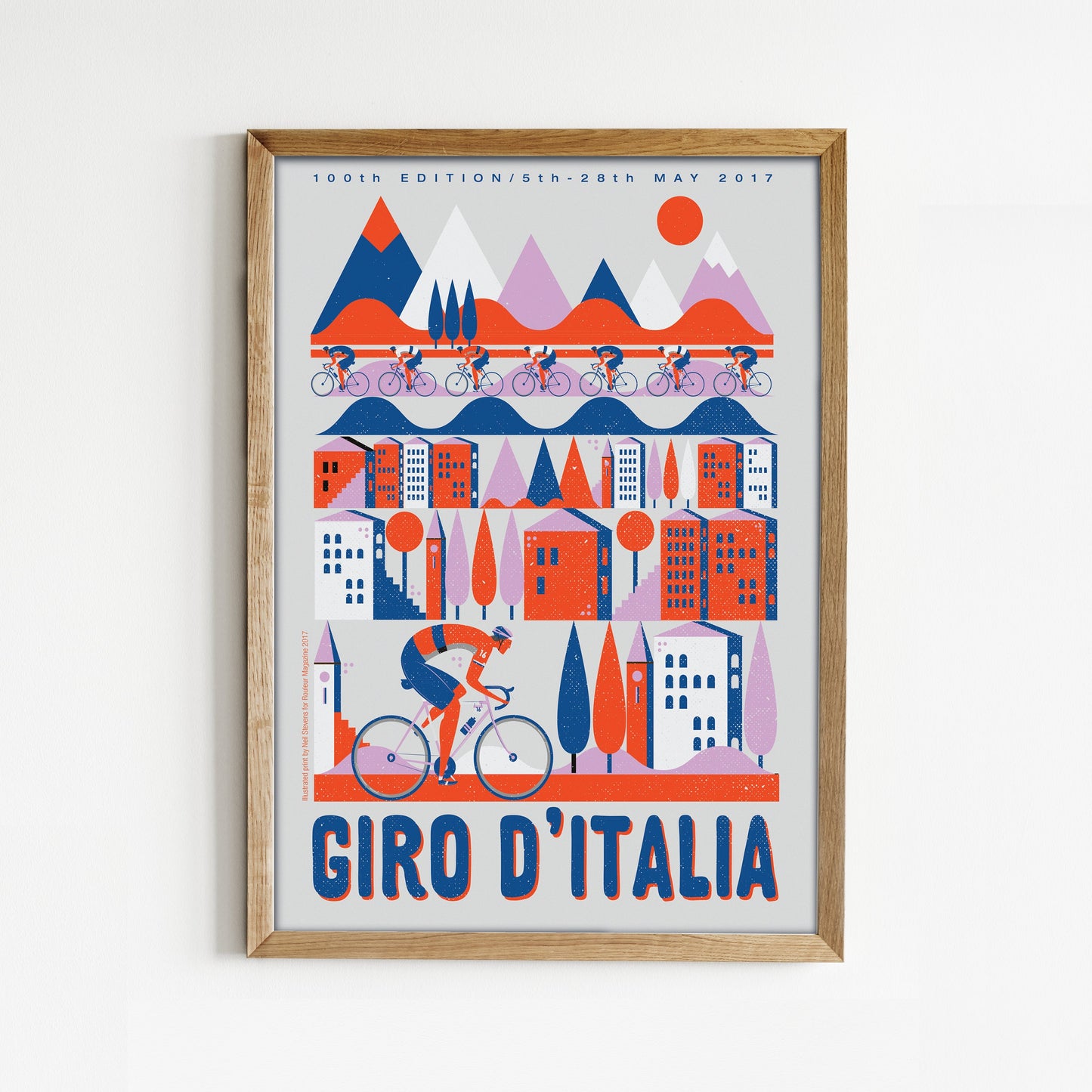 Cycling Print, Giro d'italia, Tour of Italy, Bike art