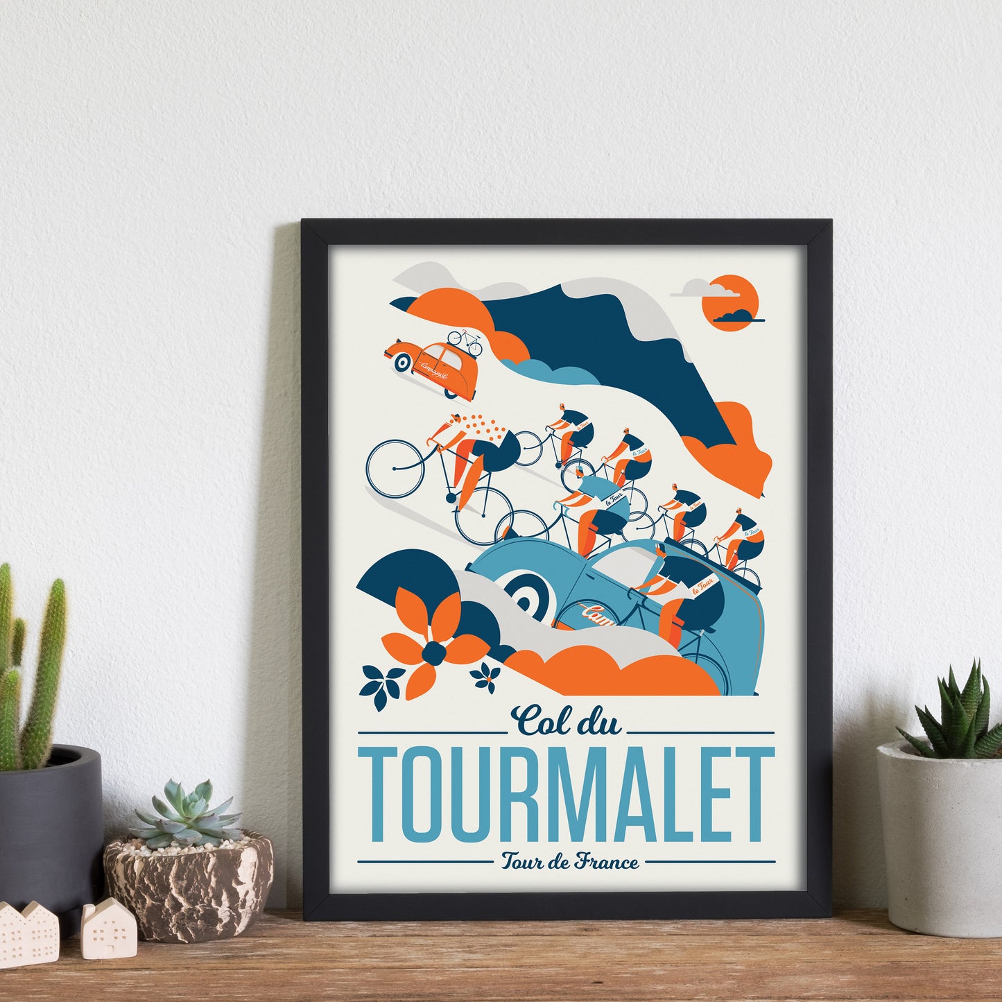 Cycling Print, Tour de France, Col du Tourmalet