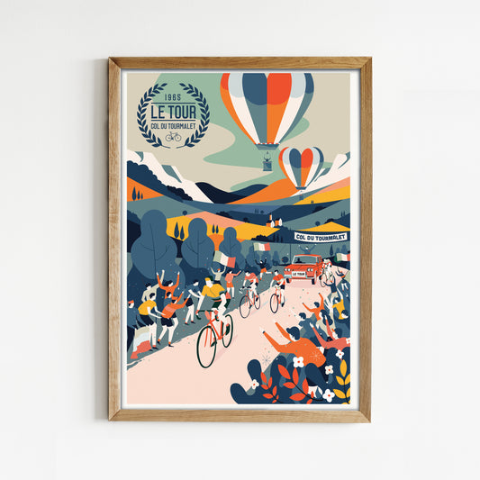 Cycling Print, Col du Tourmalet, Tour de FranceCycling Poster