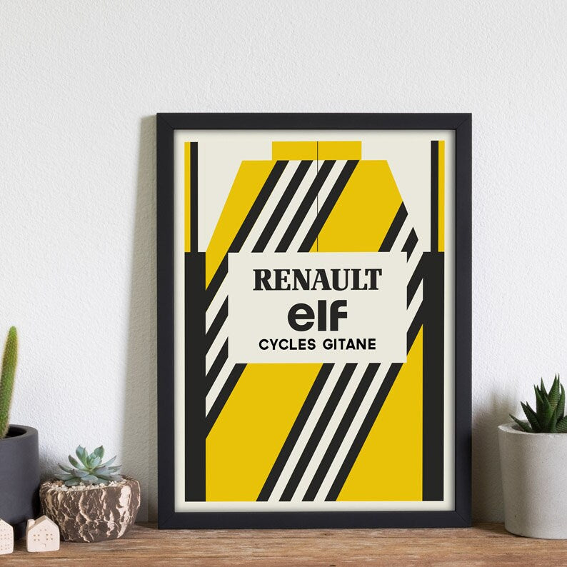 Renault Cycling Jersey Print