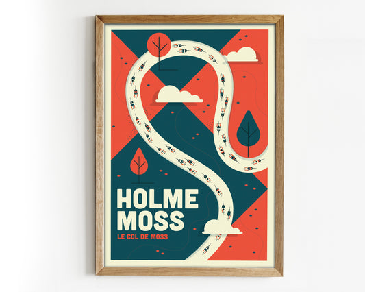 Holme Moss Cycling Print