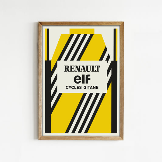 Renault Cycling Jersey Print